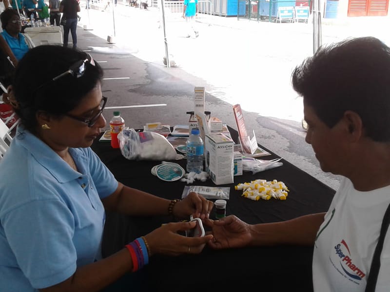 Blood glucose screening in Trinidad & Tobago
