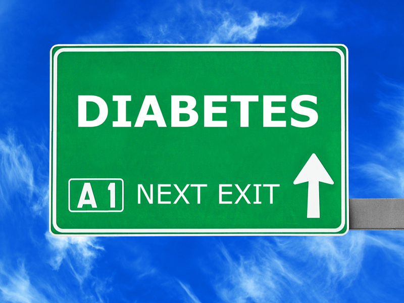 Diabetes road sign