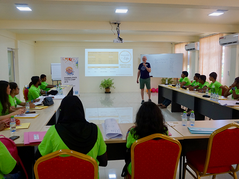 Presentation at Maldives camp