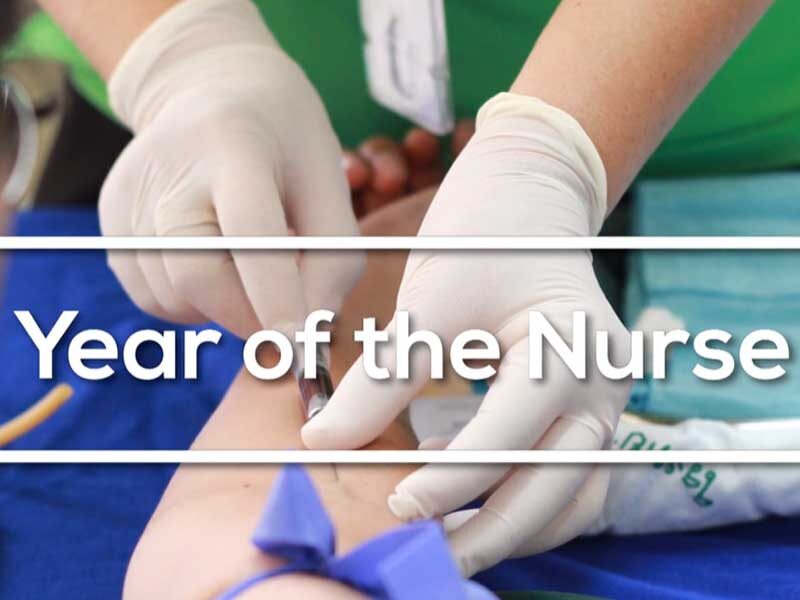 Promo video screen capture - Year of the Nurse